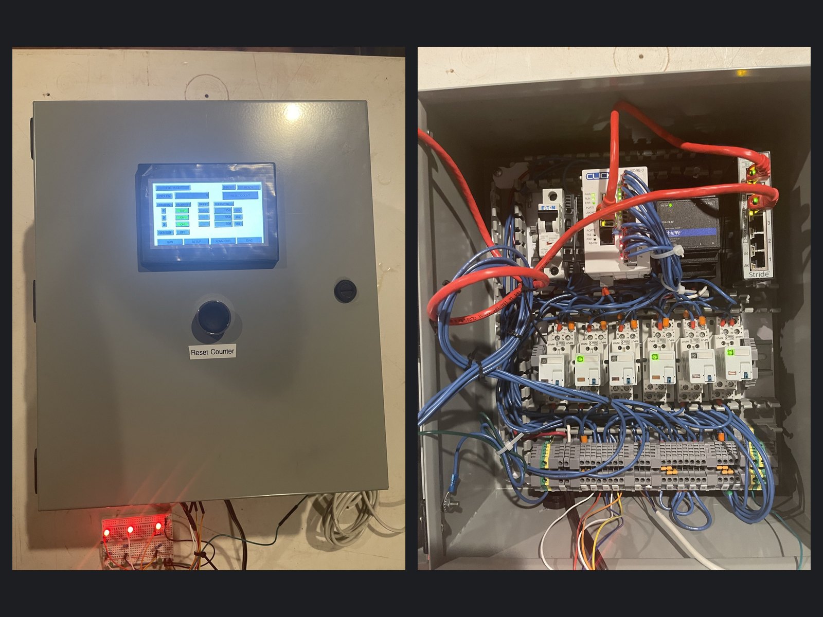 Foil Pull Press Retrofit — CLICK PLC & Touchscreen Control Panel